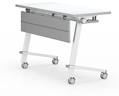 XNZJHPP Rechteckiger Besprechungstisch, zusammenklappbar, tragbar, spleißbar, Trainingstisch, Konferenztisch für Büro, Schule (1200 * 400 * 750mm)