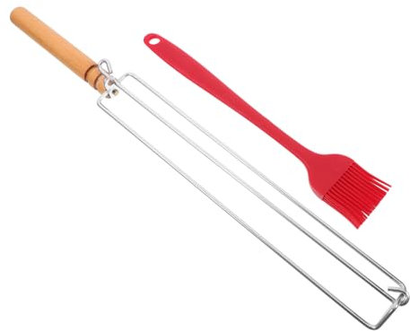 Support à Ailes pour Barbecue en Acier Inoxydable, 1 Set