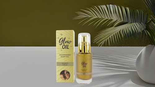 Glow Oil Dandy Gold – Schimmerndes Körperöl für einen goldenen Teint(luxuriöses, leichtes Körperöl, das Ihrer Haut einen atemberaubenden, warmen Goldglanz verleiht) 30ml