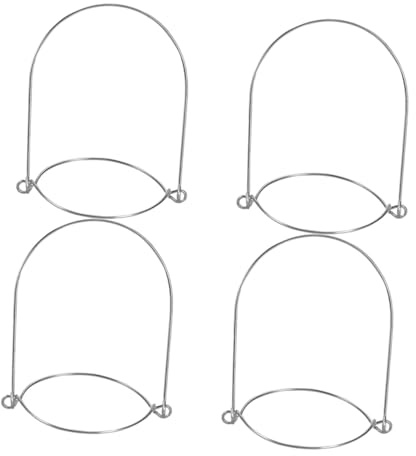 EPIGEIST 4 Piezas Asas de Acero Inoxidable para Tarros de Boca Ancha y Colgadores de Alambre Resistentes para Cocina y Almacenamiento