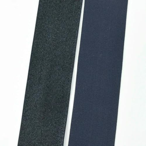 Banda elástica de nailon de seda de colores (1/2/3,0 m, 25/30/40/50 mm) para coser cinturones, bandas de goma, cinta elástica de licra, costura DIY, azul marino, 25 mm, 2 metros