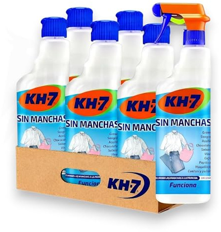 Quitamanchas Para Ropa Con Pulverizador, 780 ml, Pack de 6 Unidades, Eliminador de Manchas Difíciles