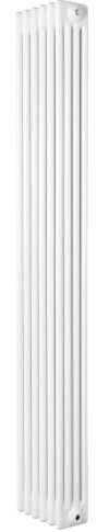 Radiador Tradicional Vertical 4 Columnas - Blanco | 1800mm x 290mm | Acero | 1728W | Soportes, Kit, Cepillo | Garantía 15 Años | Calefacción Eficiente y Elegante