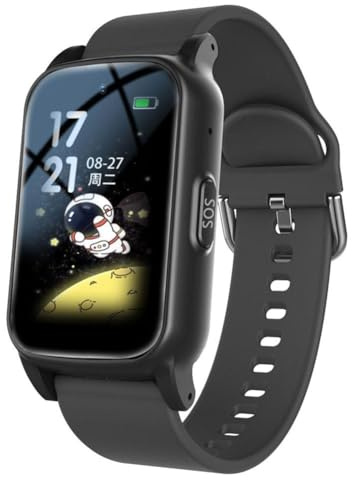 Reloj inteligente de detección de caídas para personas mayores con seguimiento GPS y llamada de emergencia SOS, reloj de fitness con videollamada HD con monitor de frecuencia cardíaca/presión arterial