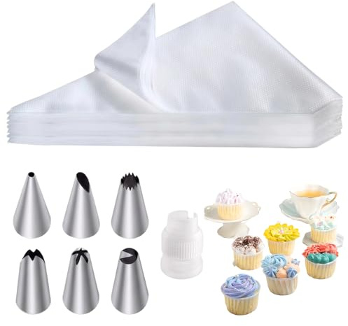 107Pcs Disposable Piping Bags Set | Multi-Functional Icing Piping Kit For Baking, Perfect For Cake Dessert Decor, Starters, Party And Catering