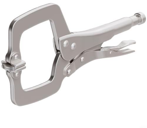 RiseNova Högkolstål C-klämlåstänger med snabbjusteringsmekanism, ergonomiskt handtag för träbearbetning och industriella klämuppgifter (max öppning 84 mm)