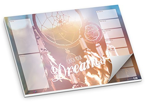 itenga Schreibtischunterlage Traumfänger DreamCatcher DIN A2 50 Blatt