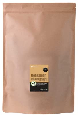 Wohltuer Bio Flohsamenschalenmehl | Flohsamenschalen fein gemahlen 99% Reinheit (1000g) | Regelmäßige laboranalytische Kontrollen | Glutenfrei & nahezu kohlenhydratfrei