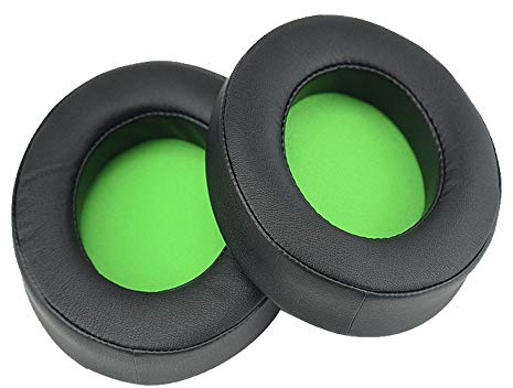 Chofit Compatibile con Razer Kraken 7.1 V2/Kraken V2/Kraken Pro V2 Cuscinetti di ricambio ovao neri rotondi per cuffie in memory foam