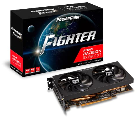 PowerColor Hellhound Spectral White AMD Radeon RX 6600 XT Gaming Graphics Card with 8GB GDDR6