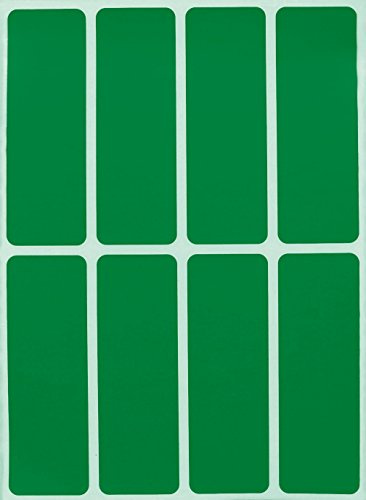 Royal Green Rechteckiger Aufkleber, farbcodiert, Schreiben auf Etiketten zum Organisieren, Umziehen und Versand, 7,6 x 2,5 cm, beschriftbare Etiketten für Zuhause, Büro und Schule, 400 Stück (Grün)