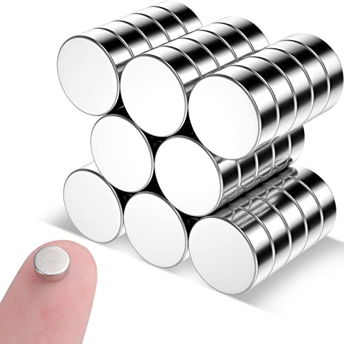 MIN CI 40 Stück Magnete Stark - 6x2mm Mini Magnet Rund Starker Magnete Kleine Neodym Magneten für Magnettafel Kühlschrank Foto Whiteboard Magnet Kaufen