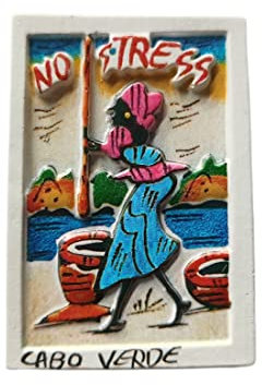 Aimant de réfrigérateur 3D du Cap-Verde - Cadeau souvenir - En résine - Fait à la main - Pour la maison et la cuisine