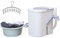 REALN Machine à Laver Portable Mini Manivelle à Main Acier Inoxydable 3.5 kg Gris Métallique Non Électrique pour Camping et Camping-Car