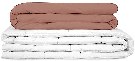 TherapieDecken - Basic Gravity Gewichtsdecke für Erwachsene Weighted Blanket Schwere Decke Für besseren Schlaf, Rosewood, Größe: 135x200 cm 8 kg