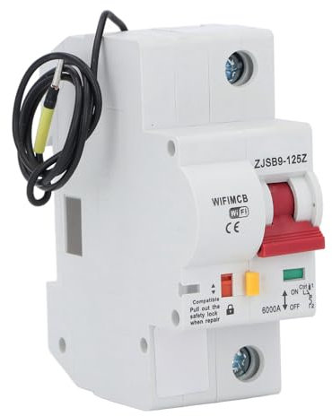 Disyuntor WiFi, Temporizador de Interruptor de Disyuntor WiFi de Conmutación Manual 1P 100A para Oficina (220V)