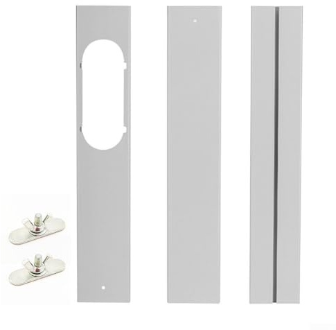 Material para placa deslizante de ventana para aire acondicionado, fácil instalación (3 piezas)