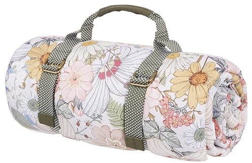 BUTLERS Picknickdecke 140x180 cm - Picnic Deluxe - Campingdecke Outdoor gefüttert | Liegedecke Strand wattiert | Dicke Polsterung