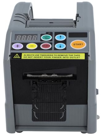 Dispensador Automático de Cinta Eléctrica Máquina Cortadora de Cinta 6 a 60 Mm de Ancho 999 Mm de Largo Envío Envoltura de Regalos Gris para Uso en Oficina y Hogar (-1019240013712)