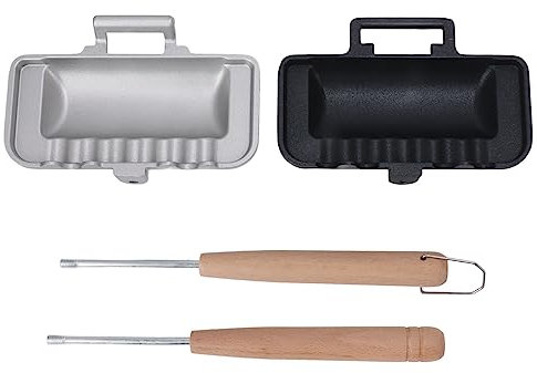 Mini Machine à Sandwich Pour Cuisinières à Gaz, Grille-Pain Pliable Double Face Avec Poignée Résistante à La Chaleur, Mini Poêle En à Retournement Facile, Pour Le Petit Déjeuner, Cuisinière à Gaz