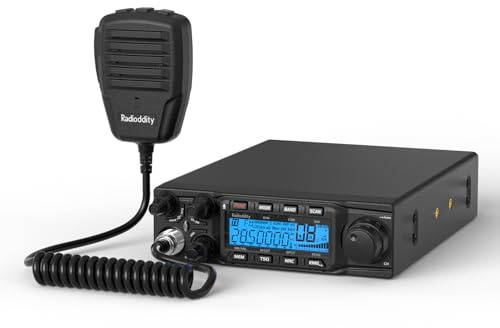 Radioddity QT80 de 10 Metros, radioaficionado de Alta Potencia de 80 W, transceptor móvil SSB/Am/FM/PA con reducción de Ruido RX y TX, CTCSS/DCS, ASQ, Alerta Alta SWR | Transceptor amateur con reducción de ruido RX y TX, CTCSS/DCS, ASQ y SWR alerta alta