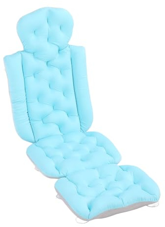 Ganzkörper-Badekissen, Quick Dry Badewannenkissen Badewannenkissen rutschfeste Badematte mit Saugnäpfen Comfort Relaxation Spa Matte für Kopf, Nacken, Schultern, Rückenstütze