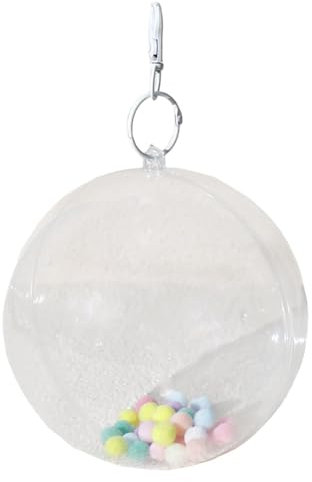 Generisch Klare Schlüsselanhängertasche, klare Puppentasche - Runde tragbare kleine Puppenaufbewahrungstasche - Staubdichter Sammlerkoffer zum Präsentieren von 14-cm-Puppenfiguren, Tragetasche