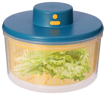 Asciugatrice per insalata, centrifuga elettrica - centrifuga per insalata di grande capacità, asciugacapelli per insalata sicuro, facile da usare, frullatore elettrico versatile, utensile da cucina