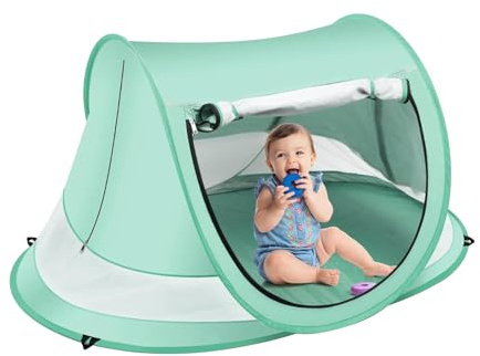 Strandmuschel Children, UV Beständige Kuppel Für Kleinkinder, Sanddichtes Popup Strandzelt, Leichter Strandschutz Mit, Für Camping, Picknick, 110x70x50cm