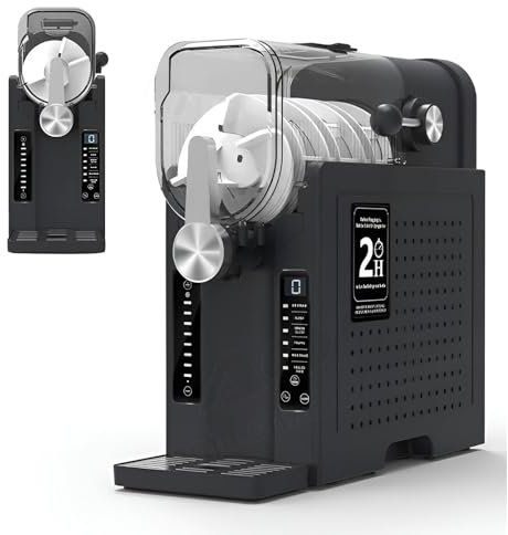 Máquina para hacer granizados de 2,5 l, sin hielo, para el hogar, con autolimpieza, 6 modos preestablecidos, granizados congelados, batidos y cócteles.,42cm(L) x19cm(W) x42cm(H)