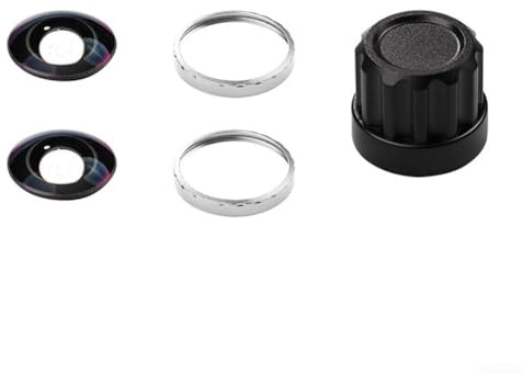 CWOQOCW Para Insta 360 X5 Juego de lentes duales intercambiables HD de vidrio óptico extraíble con herramienta de instalación (plata)