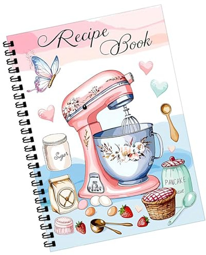 Blank receptbok Tom handskriven kokplaneringsbok