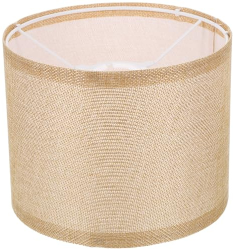 SAFIGLE Paralume in Lino Rotondo Copertura Decorativa per Lampada da Scrivania Parete e Pavimento Design Semplice e Resistente per Luce Diffusa e Protezione Occhi