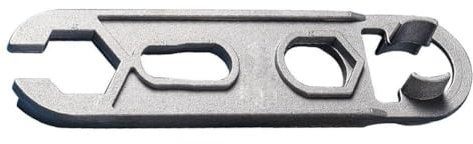 Moliuoly Strumento di installazione sanitaria multifunzione 6 in 1, chiave a forchetta, chiavi da bagno multifunzione sei in 1