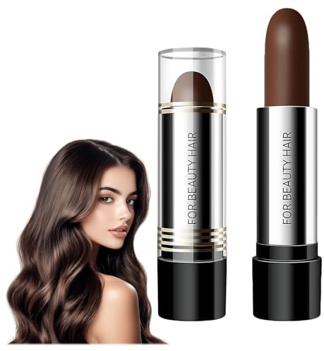 2 Pièces Bâton De Retouche De La Racine Des Cheveux, Hair Color Stick, Cache Racines Cheveux Blanc, Camoufle La Ligne Frontale, Facile À Appliquer (Brun Foncé)