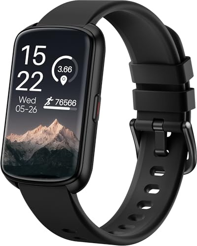 QVEQ RLQA Fitness Tracker, Smart Watch for Women Men with 24/7 Heart Rate/Blood Pressure/Blood Oxygen Monitor,Sleep Tracker,Step & Calorie Counter, IP68 Waterproof Fitness Watches for Android&iPhone