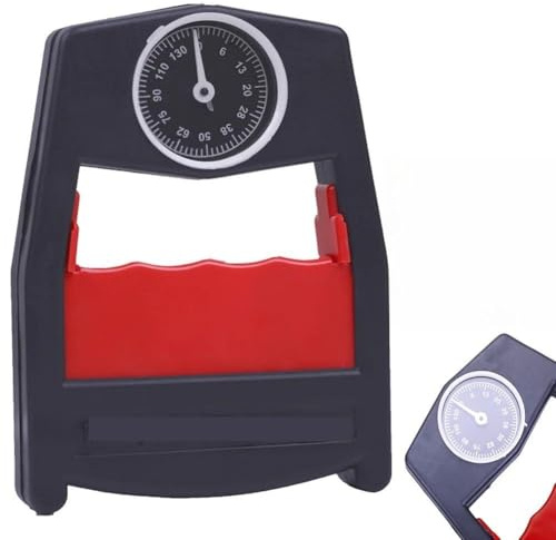 Gripstyrketestare, Handdynamometer Handträningsmätare Handgreppsstyrka Mätverktyg for greppstyrka(Rood)