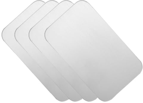 DINHEAROM Tappetino Refrigerante Letto Raffreddante Set 4 Pezzi in Alluminio Conduzione Termica, Leggero per Animali Domestici, Lettino Raffreddante per Conigli e Pet per L'Estate