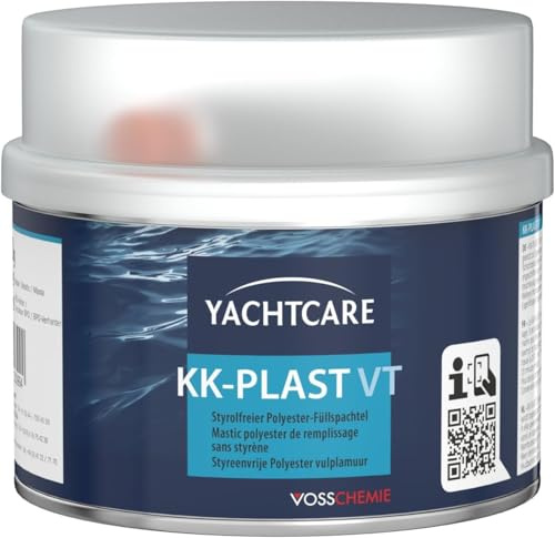 Yachtcare KK-PLAST VT fyllningsplåt polyesterlåda, grå, 250 g