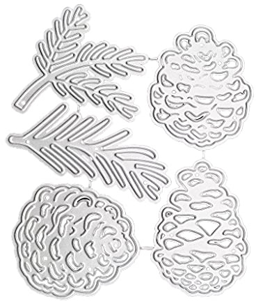 Weihnachten Tannenzapfen DIY Stanzschablone, Scrapbooking Prägeschablonen Stanzformen Schablonen Für Scrapbooking