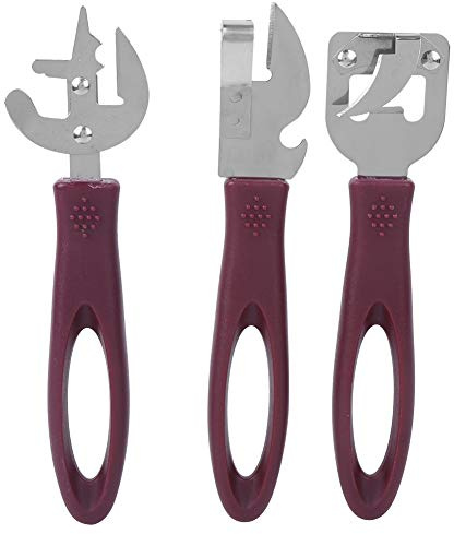 Okuyonic Tin Opener Set with Non Slip Handle Old Fashioned Hand Held Opener Tin Opener Can Opener Set for Beer Easy to Use & Waterproof & PP Material