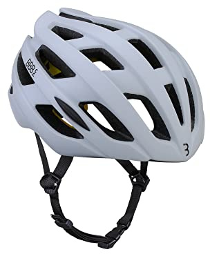 BBB Cycling Mips Bici Da Strada Per Adulti, Da Uomo Donna Casco Da Corsa Riflettente Aerodinamico, Ultra Leggero, Hawk, Bhe-153, Bianco Opaco, L (58-62 Cm) Unisex, (58-62Cm)
