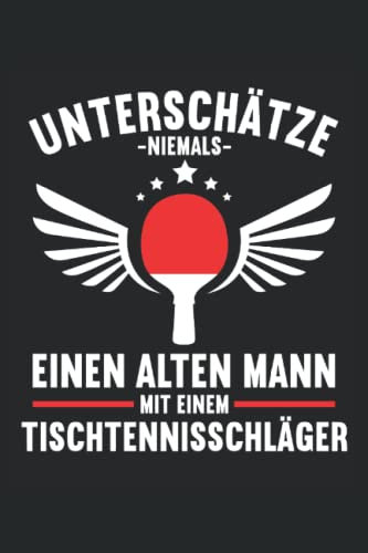 Tischtennis Ping Pong Tischtennisverein Notizbuch 6x9 (ca. A5 ) 120 Seiten liniert: Tischtennis Ping Pong Tischtennisverein Notizbuch 120 Seiten liniert fürs Büro, Schule und Uni oder Universität