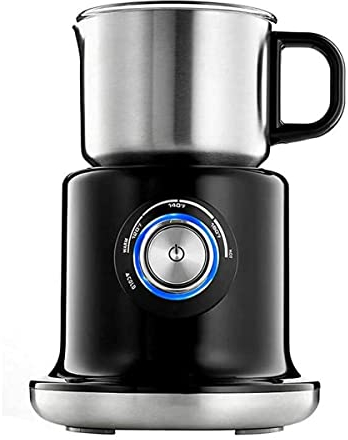 HMTE Mousseur à Lait entièrement Automatique pour café 700 ML mousseur à Lait électrique Amovible et Chauffe-Vapeur en Acier Inoxydable avec Fonction de Maintien de la température