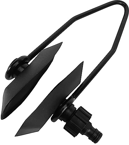 BIUDECO Universal Boat Motor Muffs Flusher Rectangular Muff Cup for Marine Yacht with Hose Fittings Motor Flushing System Black