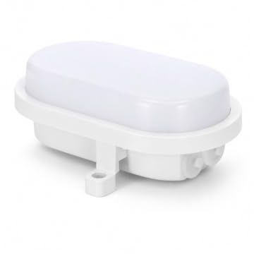 EGB LED Ovalleuchte Kellergitterleuchte IP65 4-9W + CCT, weiß 2700/4000/6500K - 4W/7W/9W einstellbar