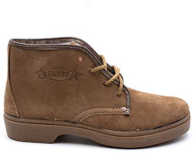 SEGARRA - Botas de campo con cordones y suela de goma,tallas grandes,piel, para: Hombre color: TABACO talla:46