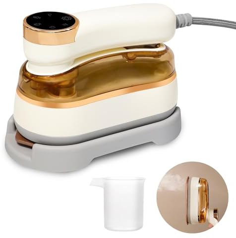 HNCY Mini Fer à Repasser Voyage, 1200W Fer à Repasser Vapeur, Défroisseur a Vapeur Portable, Rotative à 180 ° Pliable, 20s de Chauffage Rapide, Defroisseur Vetement pour La Maison & Les Voyages