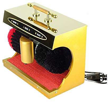 Machine automatique à cirer les chaussures, Cireuse à chaussures automatique à capteur Machine à cirer et à faire briller les chaussures avec 2 brosses for nettoyer la lumière brillante for la banque