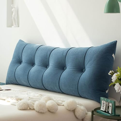 WNRLL 03,180X50X20cm, Lesekissen Bett Kopfteil Kissen Rückenlehnenkissen Abnehmbares Waschbares Lesekissen Outdoor Bank Lumbarkissen Weich Gemütliches Rückenkissen Wandkisse
